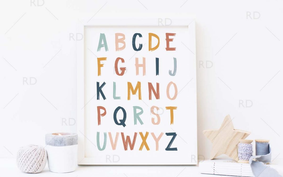 Free Printable: Nursery Alphabet Art